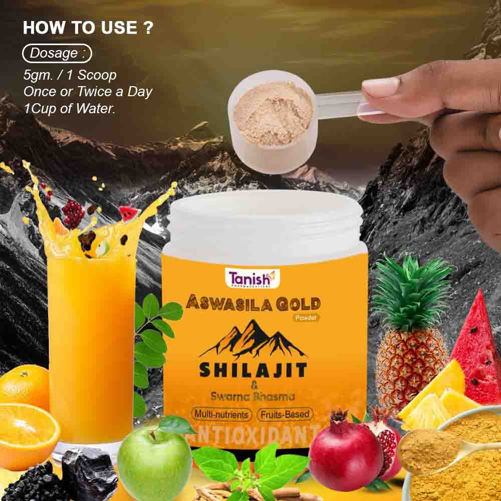 Aswasila Gold – Ayurvedic Multivitamin for Energy, Digestion & Muscle Health | Benefits of Gold, Shilajit & Ashwagandha - Image 6
