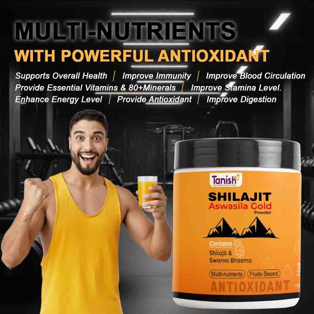 Aswasila Gold – Ayurvedic Multivitamin for Energy, Digestion & Muscle Health | Benefits of Gold, Shilajit & Ashwagandha - Image 4