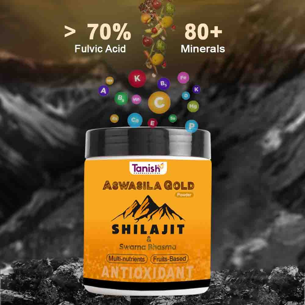 Aswasila Gold – Ayurvedic Multivitamin for Energy, Digestion & Muscle Health | Benefits of Gold, Shilajit & Ashwagandha - Image 3